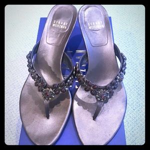 Stuart Weitzman Beaded Sandals